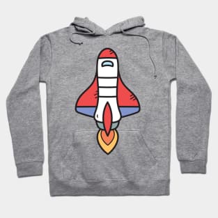 Rocket Cartoon Hoodie